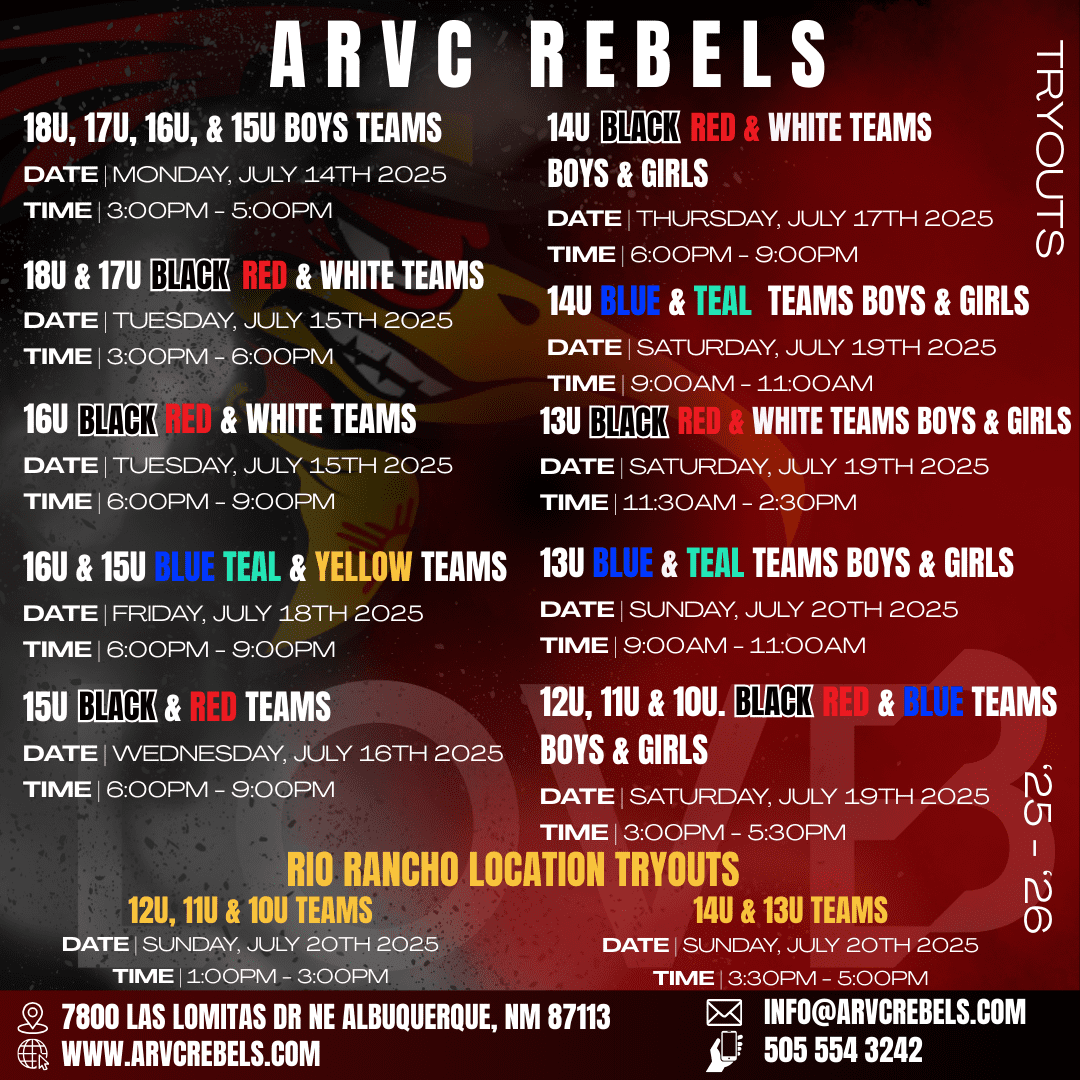 '25 - '26 Tryouts Updated